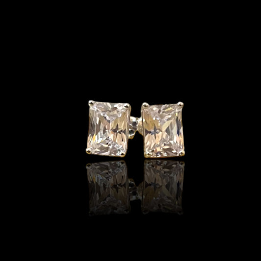 Rectangle Stud Earrings