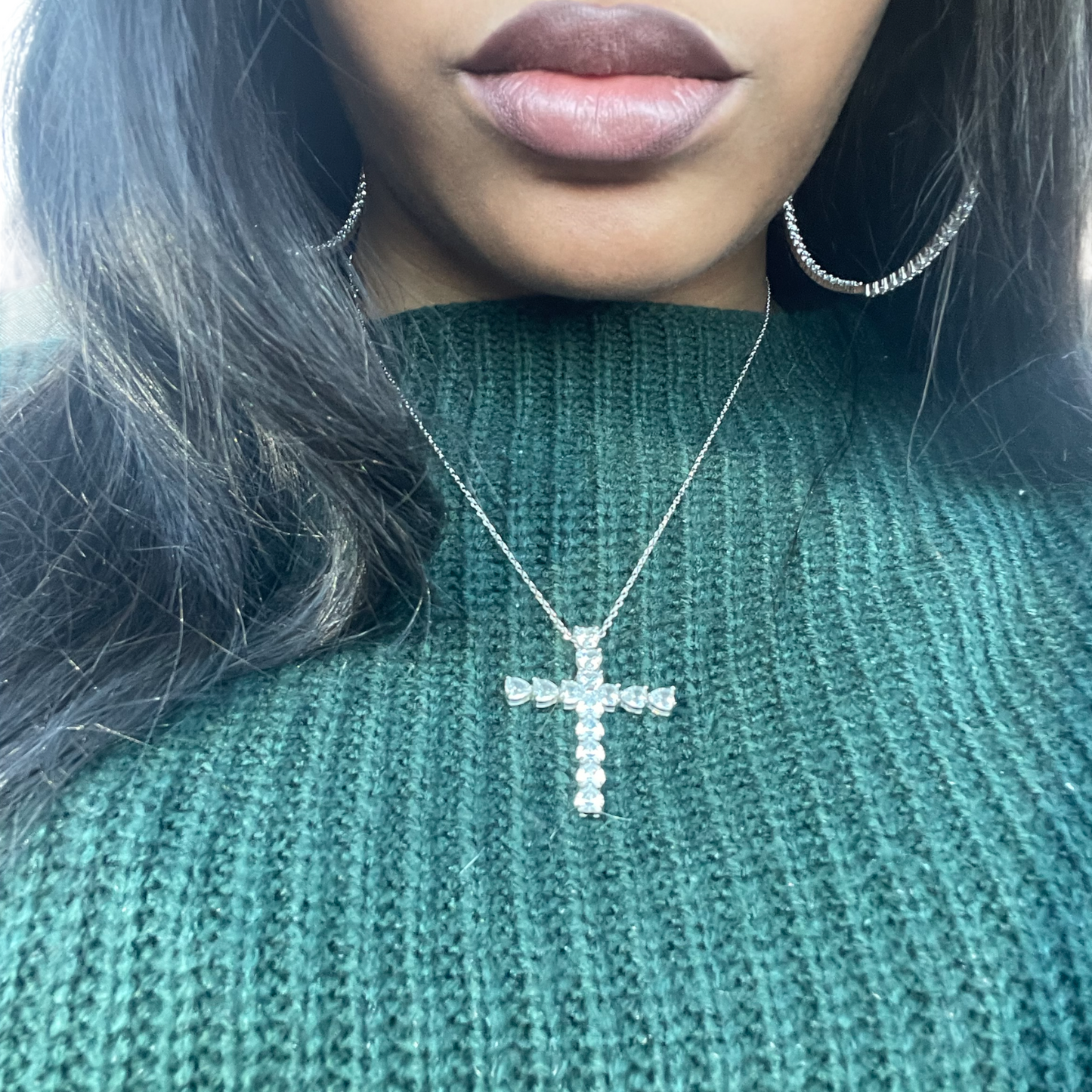 Heart Cross Necklace